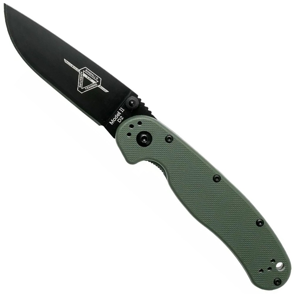 Нож Ontario RAT II Linerlock D2 od green ON8830OD